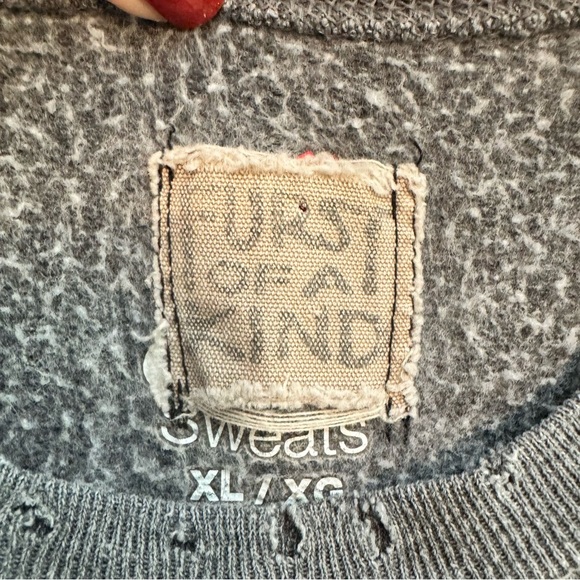 LF FURST OF A KIND DISTRESS PLAID SWEATSHIRT - Picture 4 of 5